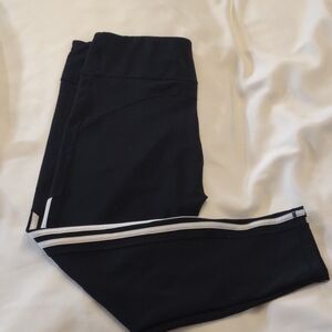 Lady's Adidas Black Joggers/Leggings w/White Stripes - Size XL